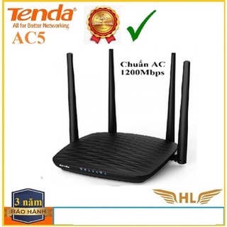 Bộ Phát Wifi Xuyên Tường Tenda AC5 Chuẩn AC1200Mbps , Tenda AC6 Chuẩn AC1200Mbps -Hàng Chính Hãng