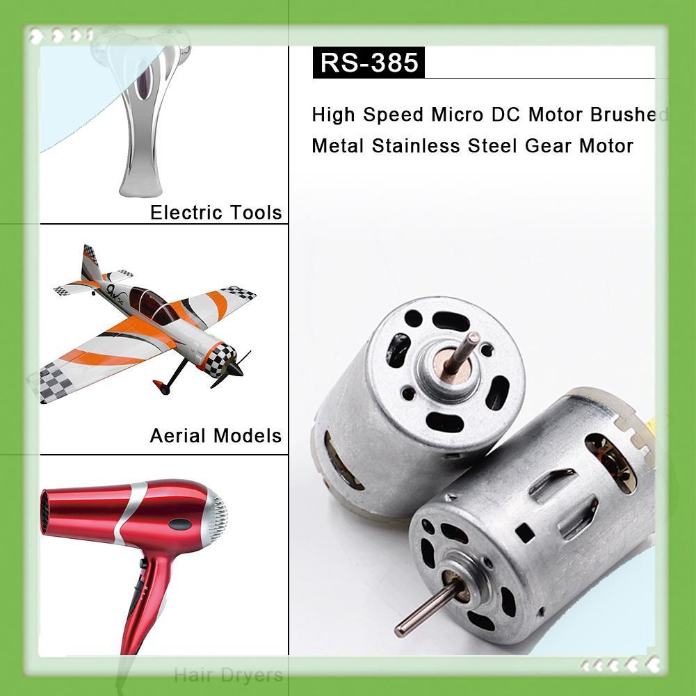 Động cơ chổi than Aigoni Rs-385 bằng thép không gỉ