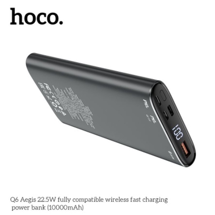 Sạc Không Dây Kiêm Sạc Dự Phòng Hoco Q6 10.000mah - Sạc Nhanh 22.5W - Bảo Hành Chính Hãng