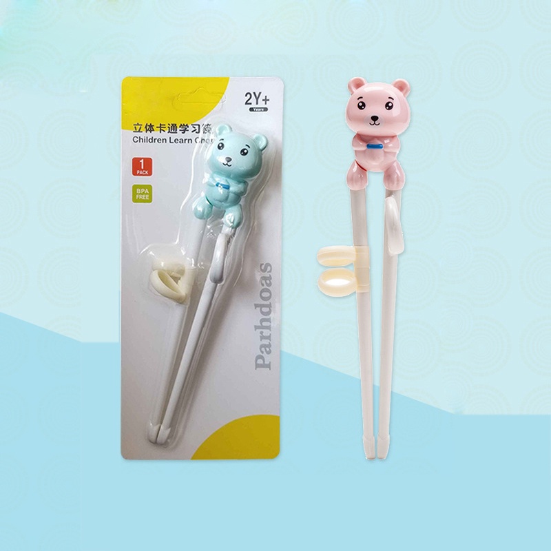 Đũa Tập Ăn Họa Tiết Hoạt Hình Dễ Thương Có Thể Tái Sử Dụng Cho Bé