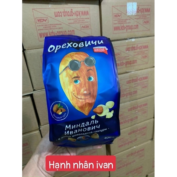 kẹo socola hạnh nhân ivan nga