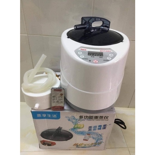 Nồi xông hơi 2.6l Hero Tặng hướng dẫn gội đầu dưỡng sinh chuẩn đông y