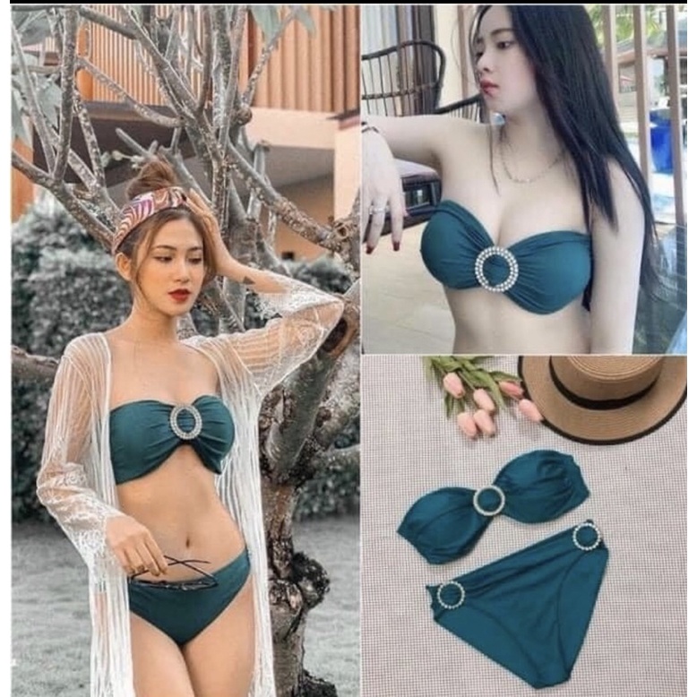-[ CAO CẤP ] Bikini áo tắm 2 mảnh đính đá siêu xinh ( hàng sẵn )
