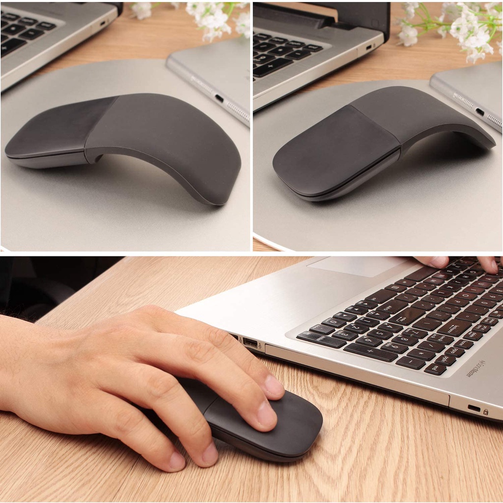 Chuột  cảm ứng windows microsoft wireless Bluetooth Arc có thể gập lại không dây Chuột cảm ứng Bluetooth Mice Accessories Computer Peripheral