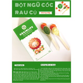 BỘT NGŨ CỐC ĂN DẶM CHO BÉ /ngũ cốc rau củ hữu cơ Lolifood/ăn dặm thực phẩm cho bé từ 6 tháng tuổi/ăn dặm hữu cơ.