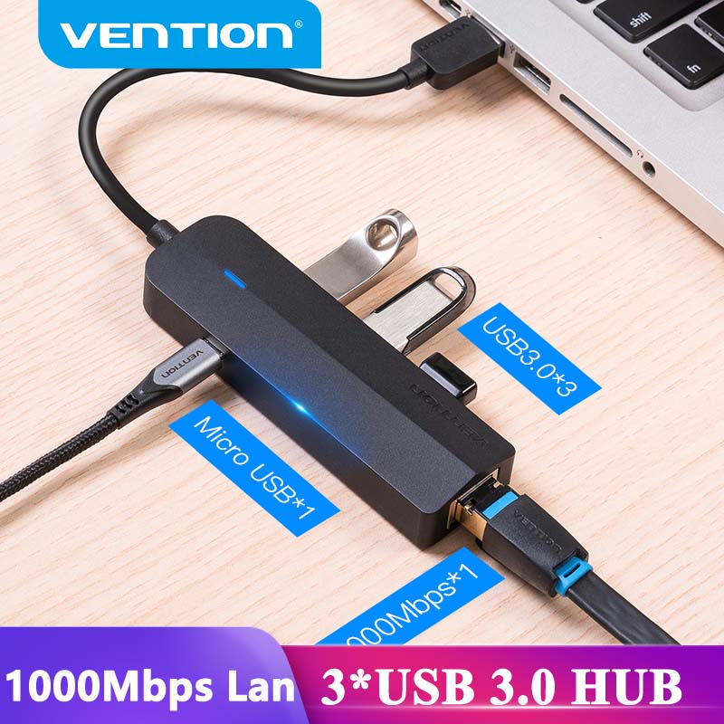 VENTION Bộ Chuyển Đổi Usb 3.0 Sang Rj45 Gigabit Ethernet Chuyên Dụng Chất Lượng Cao