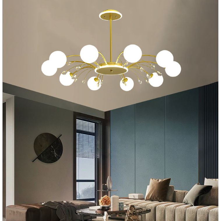 Đèn chùm MONSKY TECTE cao cấp trang trí nội thất sang trọng, hiện đại - kèm bóng LED chuyên dụng
