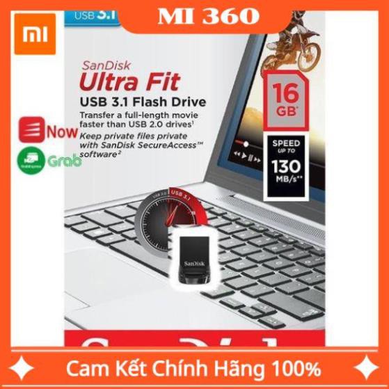[ Chính Hãng] USB 3.1 SanDisk CZ430 16Gb/ 32Gb/ 64Gb/ 128Gb Ultra Fit Flash Drive tốc độ upto 130MB/s | BigBuy360 - bigbuy360.vn