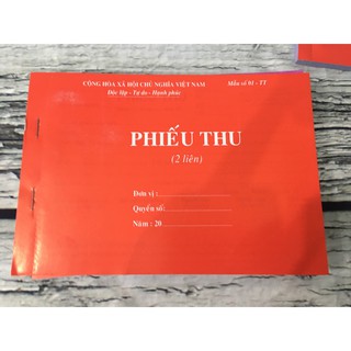 Phiếu Thu, Chi A5 (2 Liên)