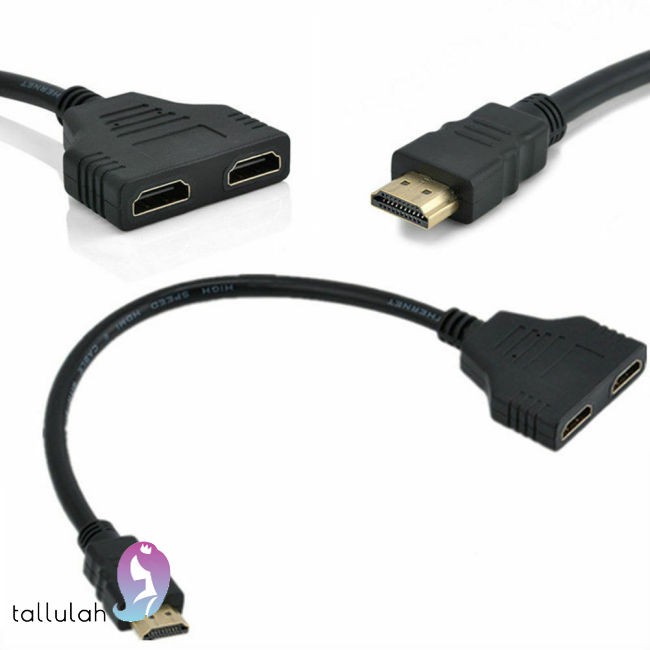 Cáp Chia 1080p Hdmi Sang Hdtv 1 Đầu Vào 2 Đầu Ra