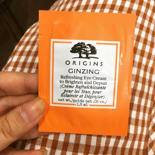 Sample Kem Mắt Mờ Thâm Bọng Origins Ginzing