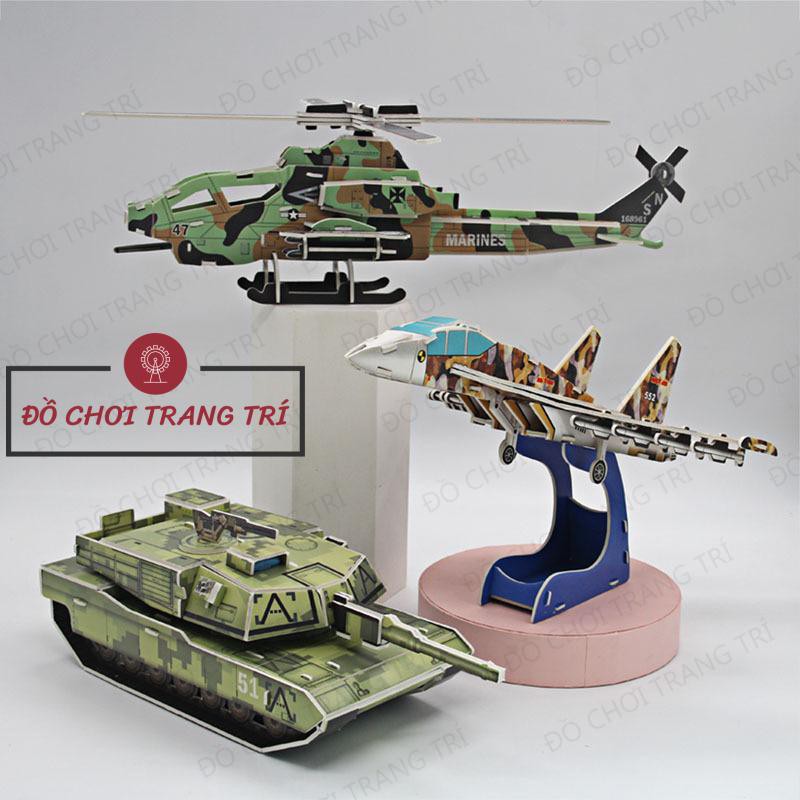Mô hình 3D tự lắp ráp - Mô hình các phương tiện quân sự loại lớn-kèm ảnh thật