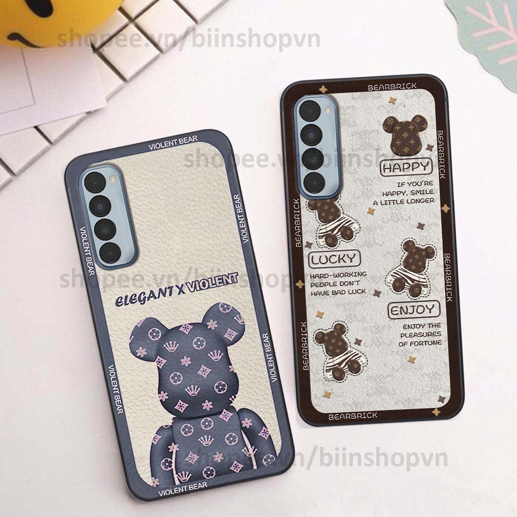 Ốp Oppo Reno4 / Reno4 Pro / Reno 4 hình gấu bear brick đẹp độc lạ, thời trang, cá tính