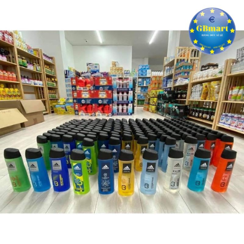 SỮA TẮM GỘI NAM TOÀN THÂN ADIDAS 3in1 400ml DÀNH CHO QUÝ ÔNG LỊCH LÃM