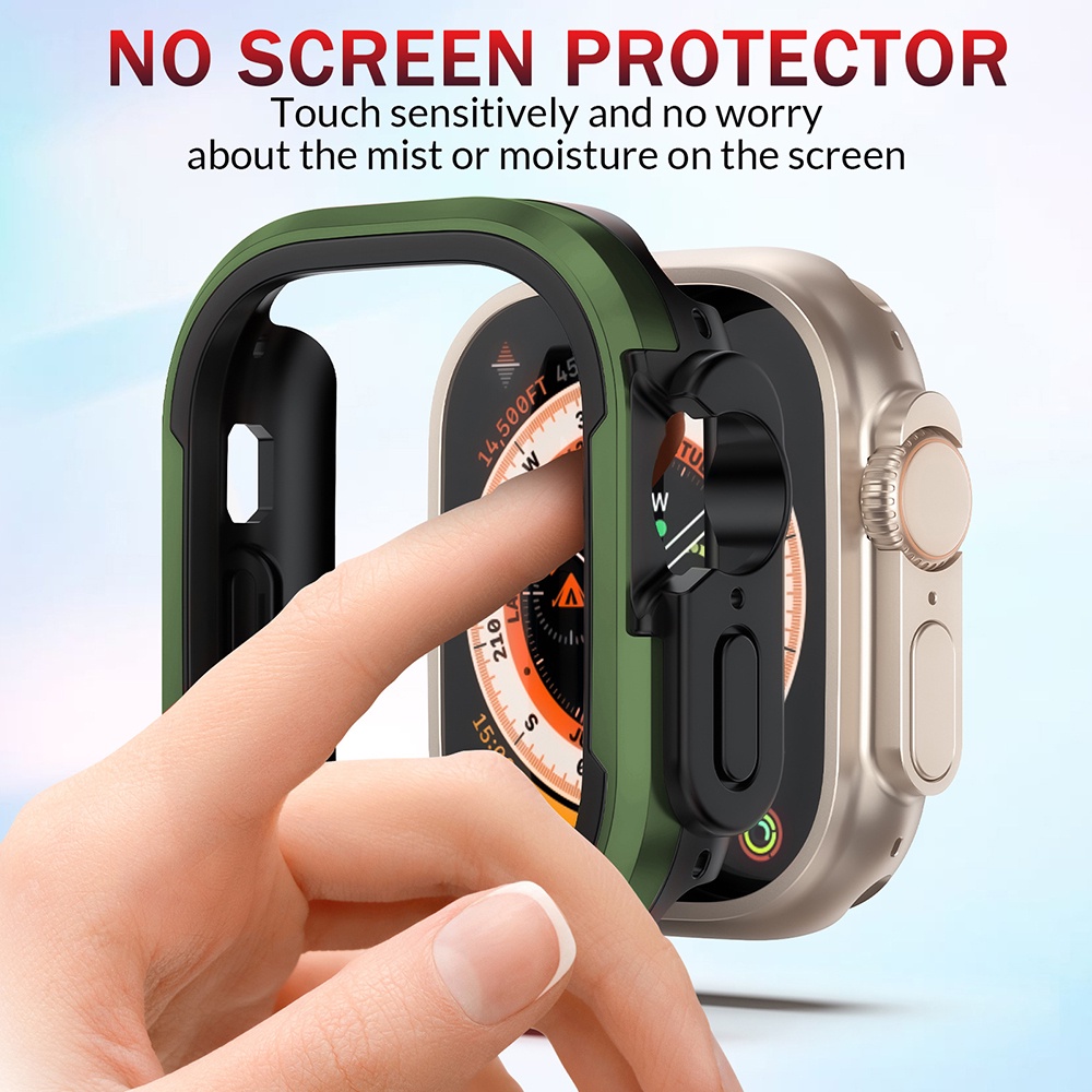 Khung Hợp Kim Nhôm Bảo Vệ Chống Va Đập Cho apple watch ultra series 8 7 6 5 4 SE iwatch 45mm 41mm 40mm 44mm