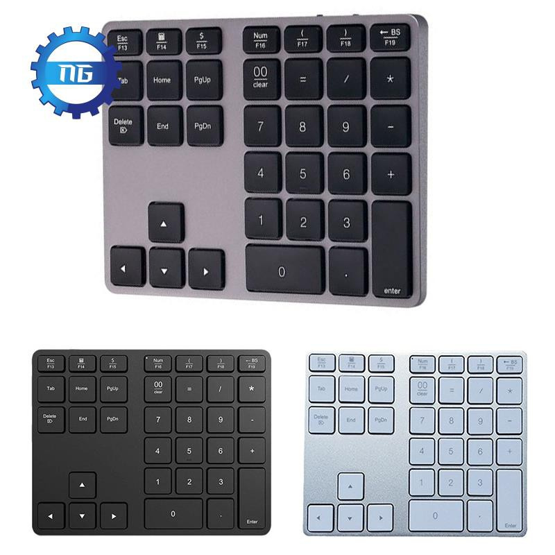 Bàn Phím Số 35 Phím Không Dây Kết Nối Bluetooth Bằng Hợp Kim Nhôm Cho Máy Tính Bảng Windows Ios Mac Os Android Pc Laptop