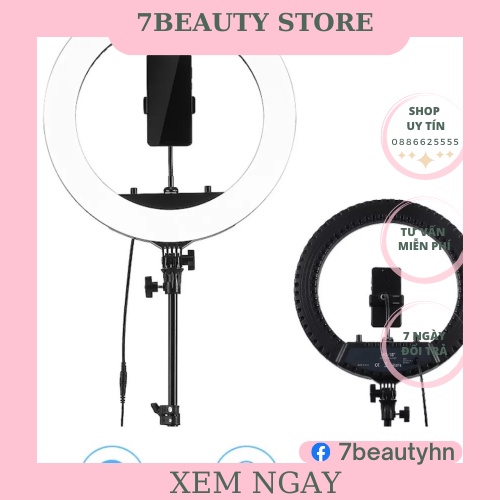 Đèn Led Livestream 45CM HQ18 Chính Hãng Công Suất Lớn, Đèn Hỗ Trợ Chụp Ảnh Quay Video