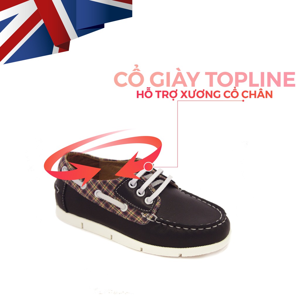 Giày Lười Loafer Bé Trai Đẹp CrownUK George Louis Moccasin Trẻ em Nam Cao Cấp CRUK408 Nhẹ Êm Thoáng Size 26-31/2-12 Tuổi