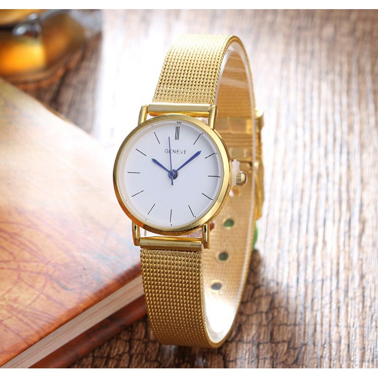 Đồng hồ nữ GENEVE bản Gold lịch lãm chính hãng | BigBuy360 - bigbuy360.vn