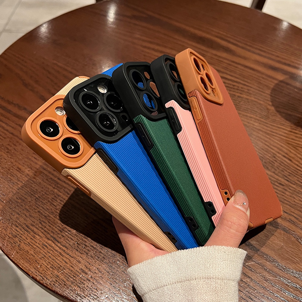 Simple Cloth Texture Matte Phone Case for IPhone 11 Case 7Plus 8Plus XR 13 12 Pro Max Shock-Absorbing Soft TPU Back Shell | BigBuy360 - bigbuy360.vn