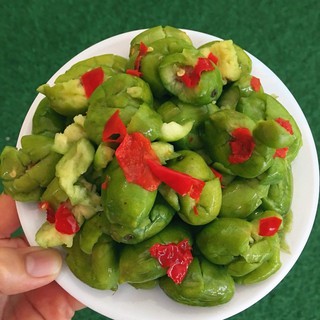 Cà Na Đập Dập Chua Ngọt Kèm Muối