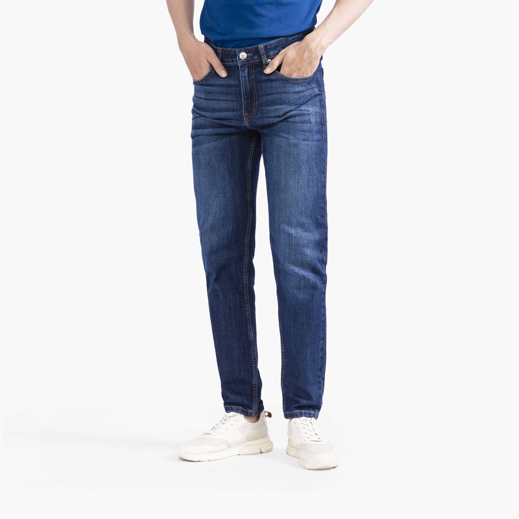 [MỚI] Quần Jeans nam ARISTINO phom Slim fit ôm vừa vặn, thiết kế trẻ trung, cotton đứng dáng - AJN03402
