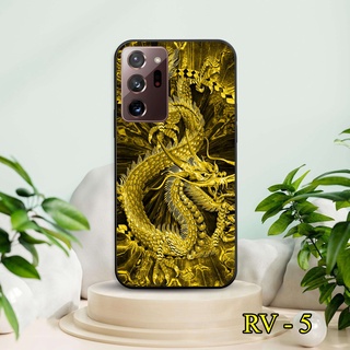 Ốp kính Rồng Đen 3D cho Samsung Note 20 - Note 20+ - Note 20 Ultra - Note 10 - Note 10 Lite - Note 10+ - Note 8 - Note 9