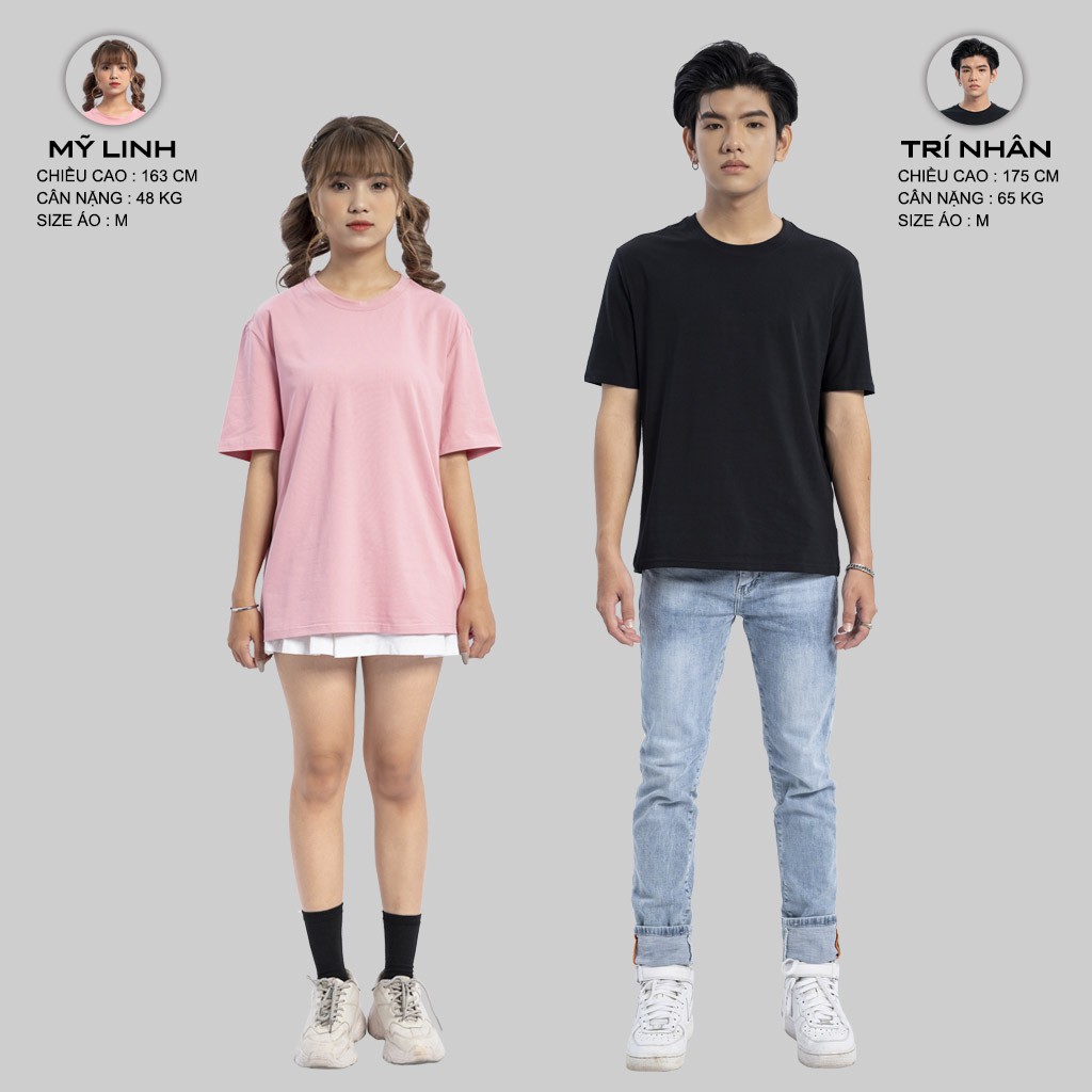 Áo Thun Tay Ngắn Nam Nữ URBAN OUTFITS Trơn ATR01 Form Suông Cotton 4 Chiều Local Brand