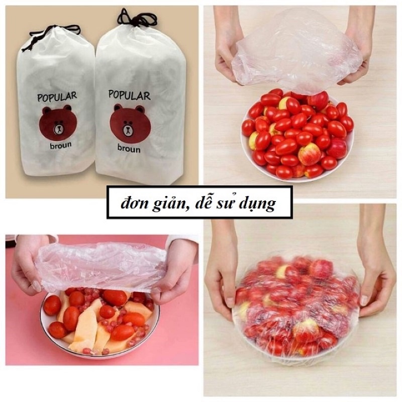 Túi gấu bọc thực phẩm màng chụp loại đẹp