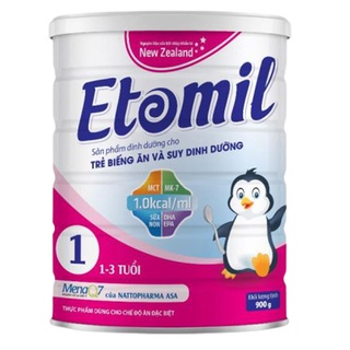 Sữa bột Etomil 1 - 900g dành cho trẻ biếng ăn và suy dinh dưỡng