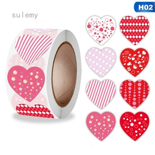 Cuộn 500 giấy dán ghi chú hình trái tim