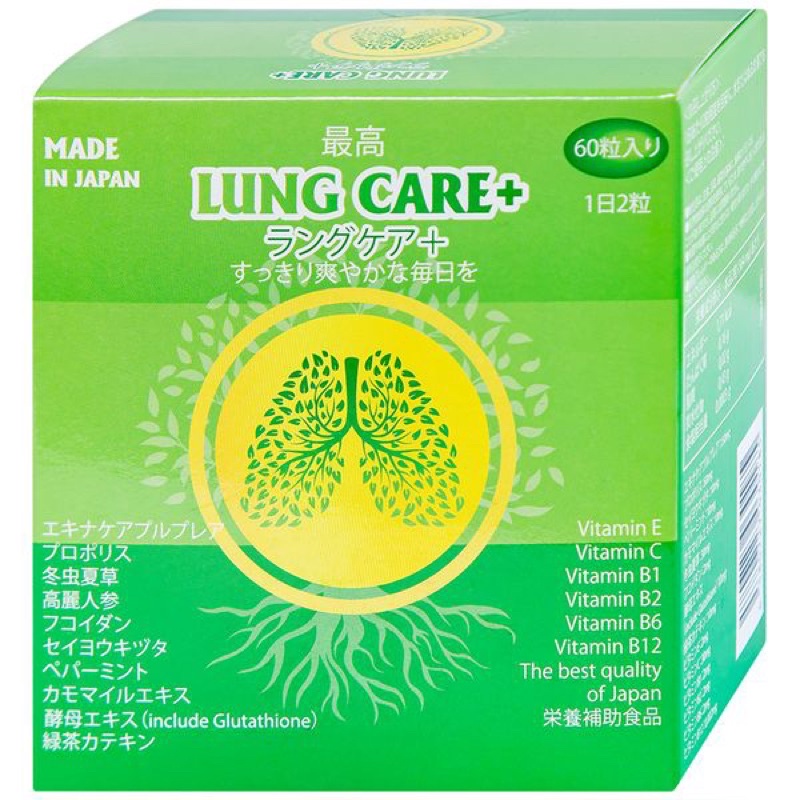 VIÊN UỐNG BỔ PHỔI LUNG CARE JPANWELL 60V