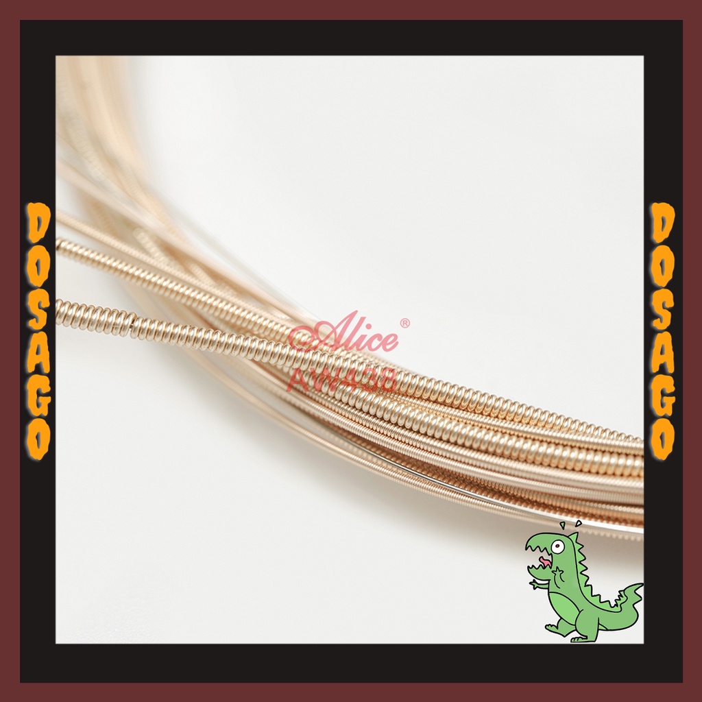 CHÍNH HÃNG - Dây đàn Cao cấp Alice AW438 Acoustic phủ nano 438