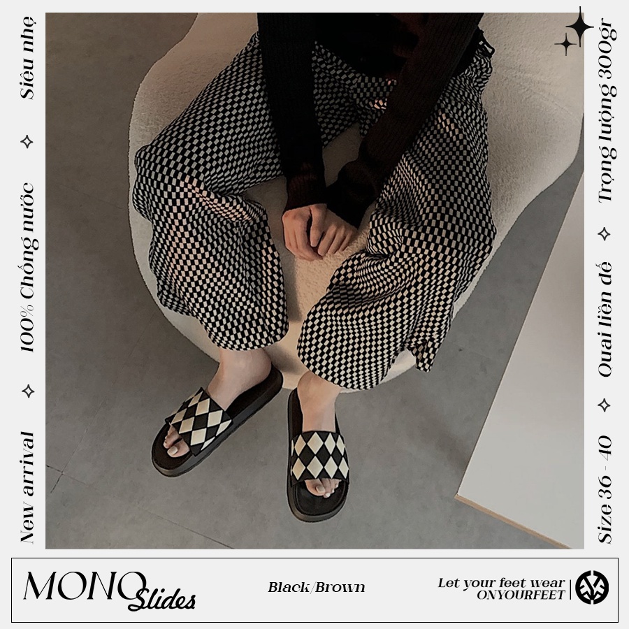Dép quai ngang unisex - Mono Slides