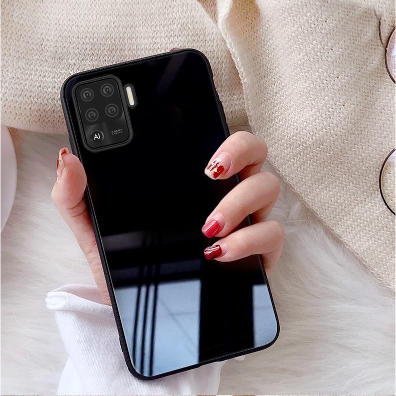 Ốp Lưng OPPO A94 Mặt kính gương sáng bóng cao cấp