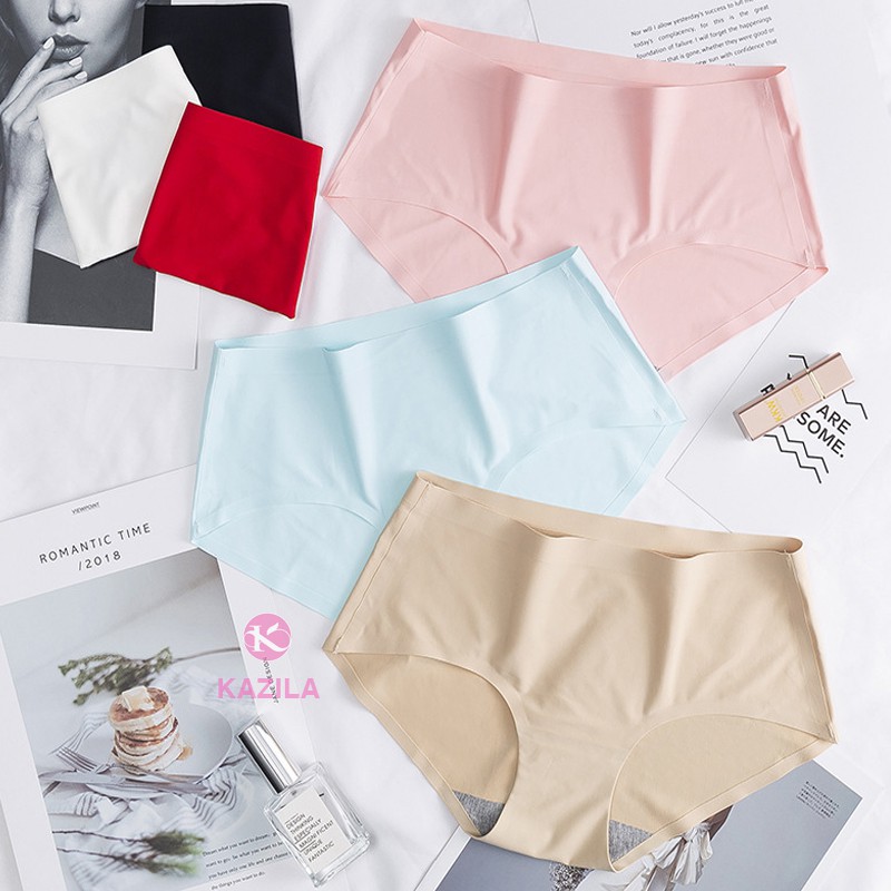 Quần lót su đúc cao cấp, quần lót nữ thun lạnh không viền cạp ép siêu mỏng cực mềm mịn Kazila QLH25 | BigBuy360 - bigbuy360.vn