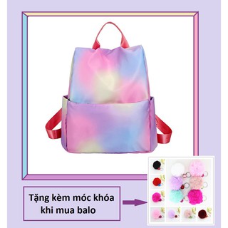 Balo nữ màu sắc có ngăn trước phiên bản Hàn Quốc – Balo Galaxy Nữ Hàn Quốc - Balo học sinh thời trang