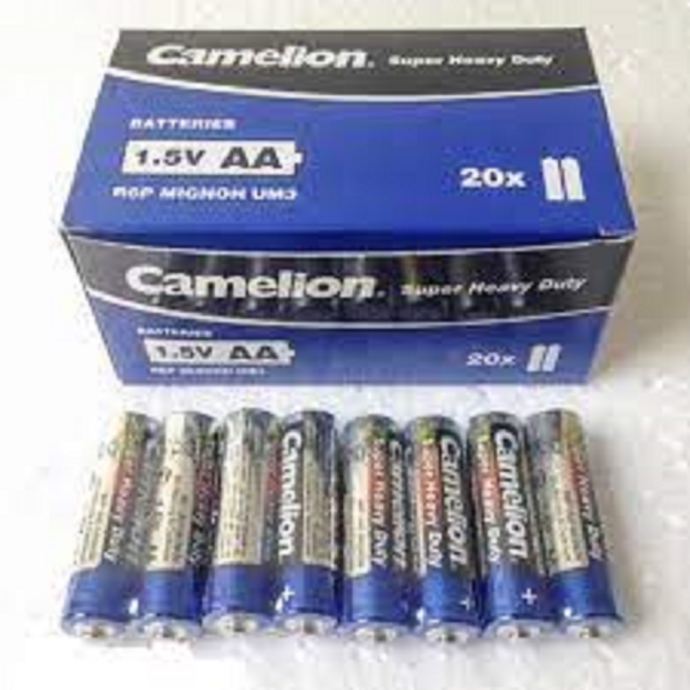 Hộp 40 viên Pin Tiểu AA (2A), AAA (3A) Camelion Super Heavy Duty Battery 1.5V DATE T10.2023