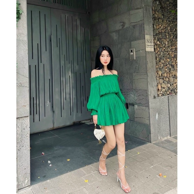 Set jump bẹt vai tay phồng đủ màu xinh xắn