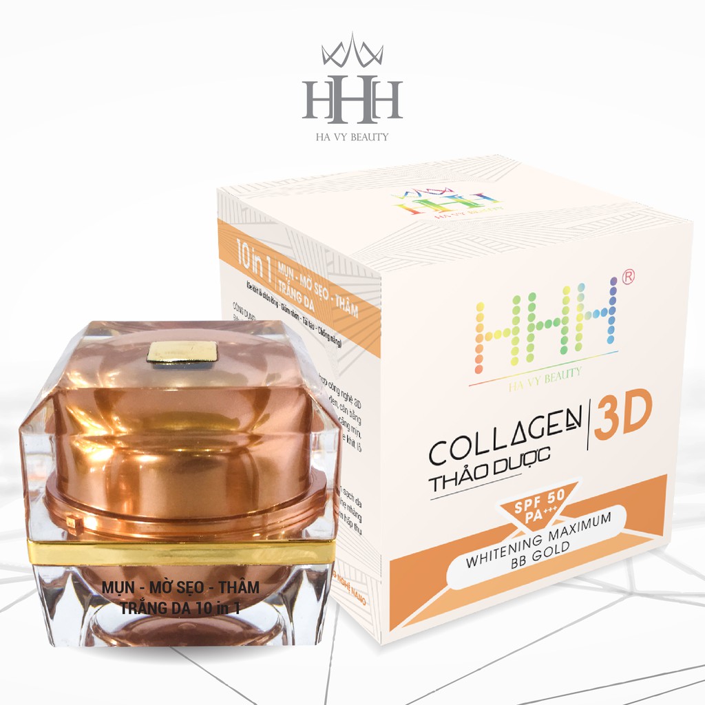 Kem MỤN - MỜ SẸO - THÂM - TRẮNG DA tinh chất Vitamin E thảo dược Collagen chính hãng xuất khẩu HHH