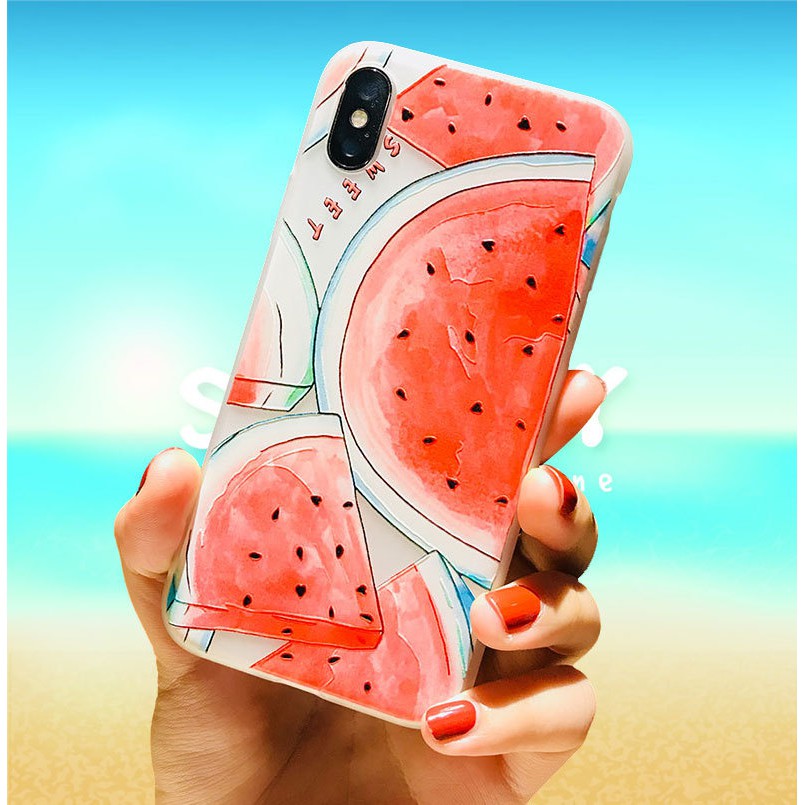 ốp iphone hình miếng dưa hấu to  a41d