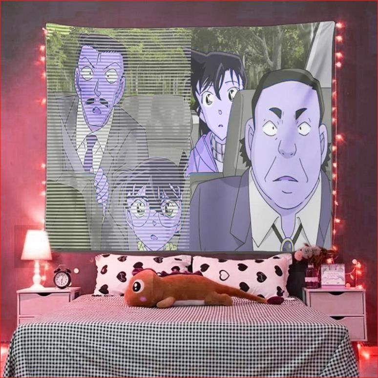 Tranh Thảm Treo Tường Conan 4  Thảm Decor Trang Trí hàng đẹp, IN THEO YÊU CẦU.