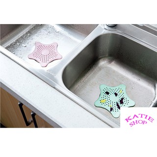 Combo 4 miếng lưới ngăn rác bồn rửa chén lavabo bồn rửa mặt