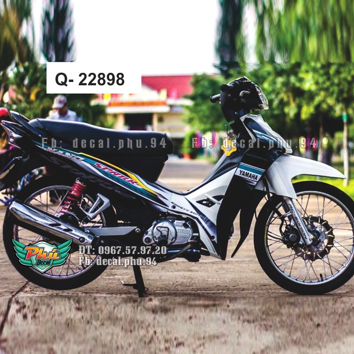 Tem rời Sirius Spark xe đen trắng (W)