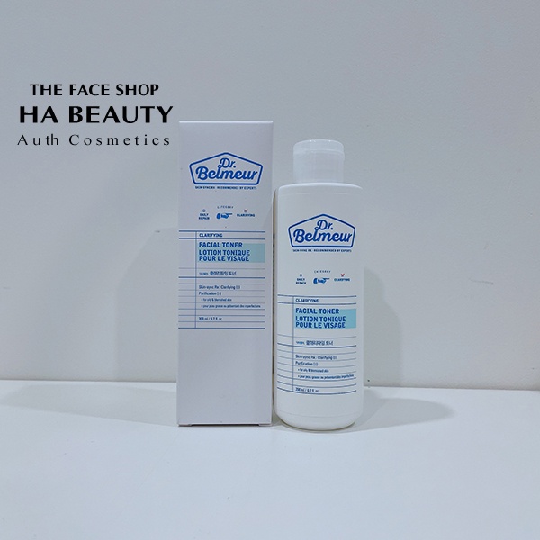 Nước hoa hồng cho da mụn thích hợp cả da dầu hỗn hơp da nhạy cảm The Face Shop Dr Belmeur Clarifying Facial Toner 200ml | BigBuy360 - bigbuy360.vn