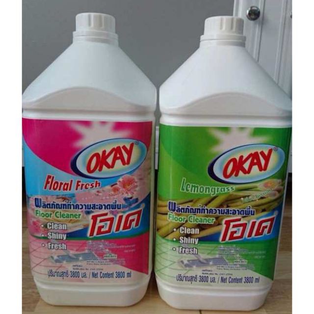 1 Can Nước Lau Sàn Okay 3800ml Siêu Thơm Kháng Khuẩn