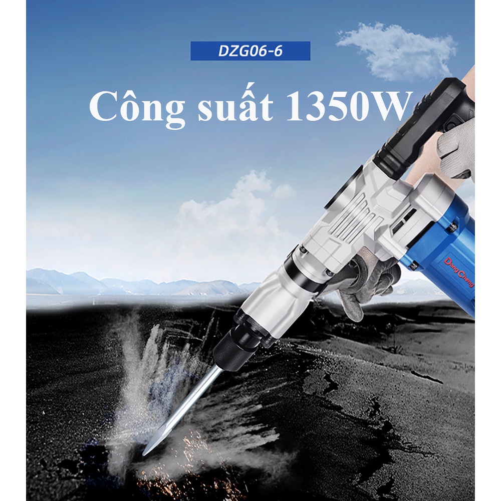 Máy Đục Bê Tông Dongcheng DZG06-6 Công Suất 1350W Đường Kính Mũi 17mm