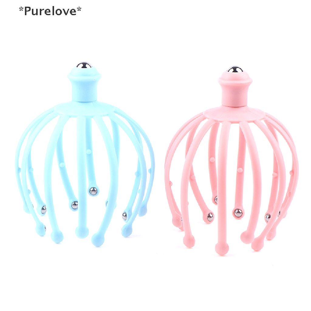 1 Đầu Găng Tay Mát Xa Da Đầu Hình Bạch Tuộc Bằng Hợp Kim Giúp Giảm Căng Thẳng Chăm Sóc Sức Khỏe