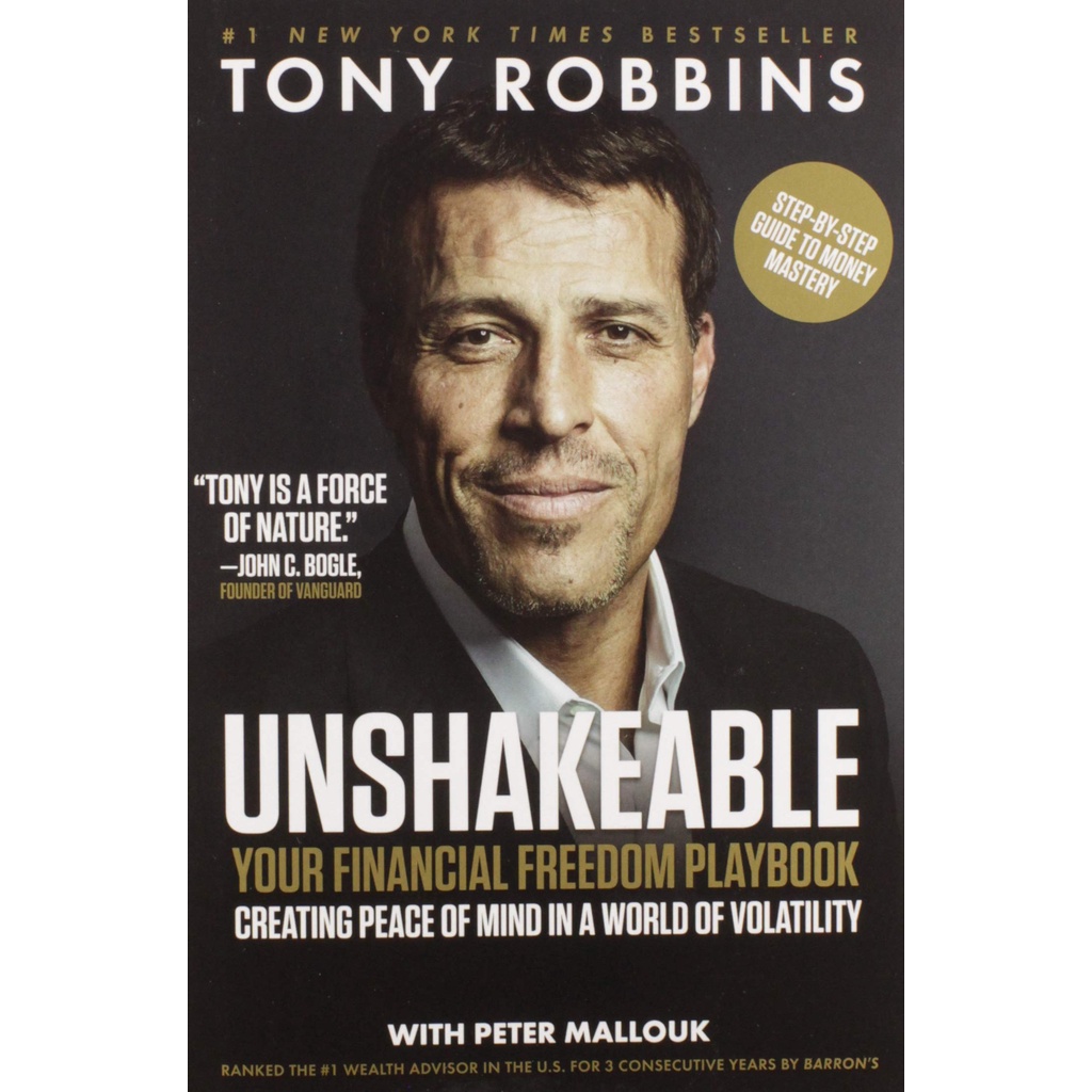 Sách - Unshakeable: Your Guide to Financial Freedom by Tony Robbins - (Phiên bản US, paperback)