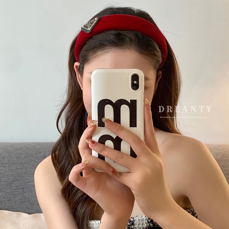 Băng Đô Cài Tóc Vải Nhung Đen Cao Cấp Phong Cách Pháp Cổ Điển Thời Trang Cho Nữ